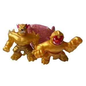 Mr Beast Lab LEGENDARY PANTHER GOLD 5" Figure Heroes Of Goo Jit Zu Lot Of 2